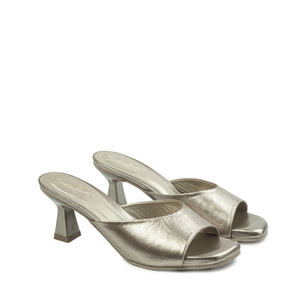 Sandalia tacon 36 en cuero para mujer
