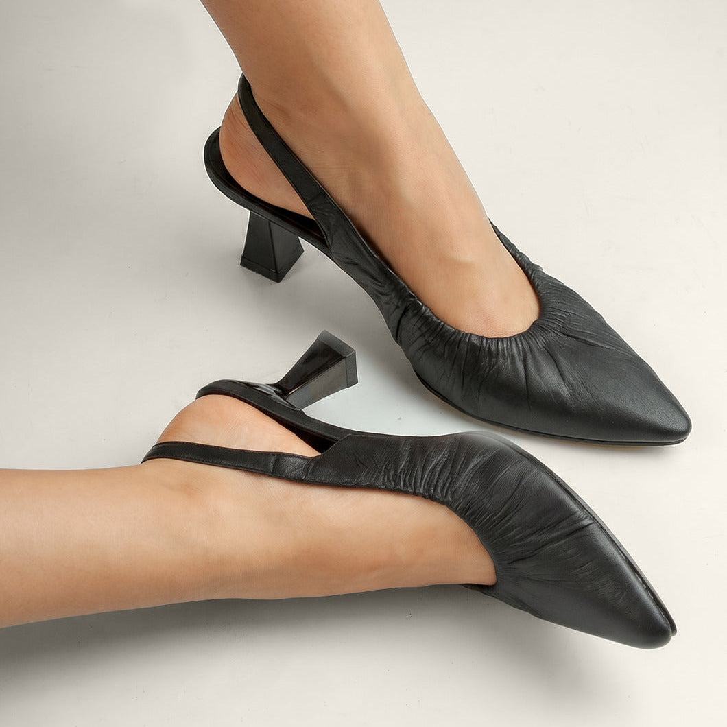 Zapatos Tacon 700 en cuero para mujer