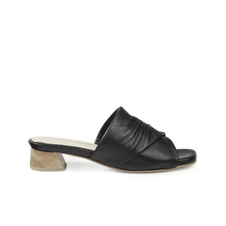 Sandalia de tacón Nata 2 de cuero para mujer