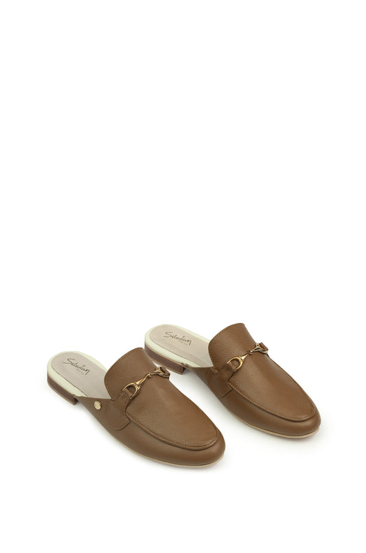 Mocasines Cuero Mujer Violeta