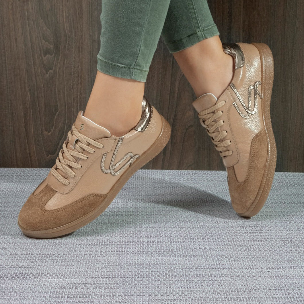 Deportivo Angel Vans de cuero para mujer