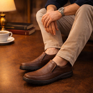 Confort 2806 de cuero para hombre, vista interior con plantilla