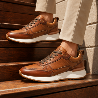 Deportivo 7010 de cuero para hombre