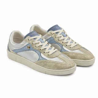 Deportivo Kendall 2 para mujer color Plata Gris, vista angular del par – Sebastian & Salvatore