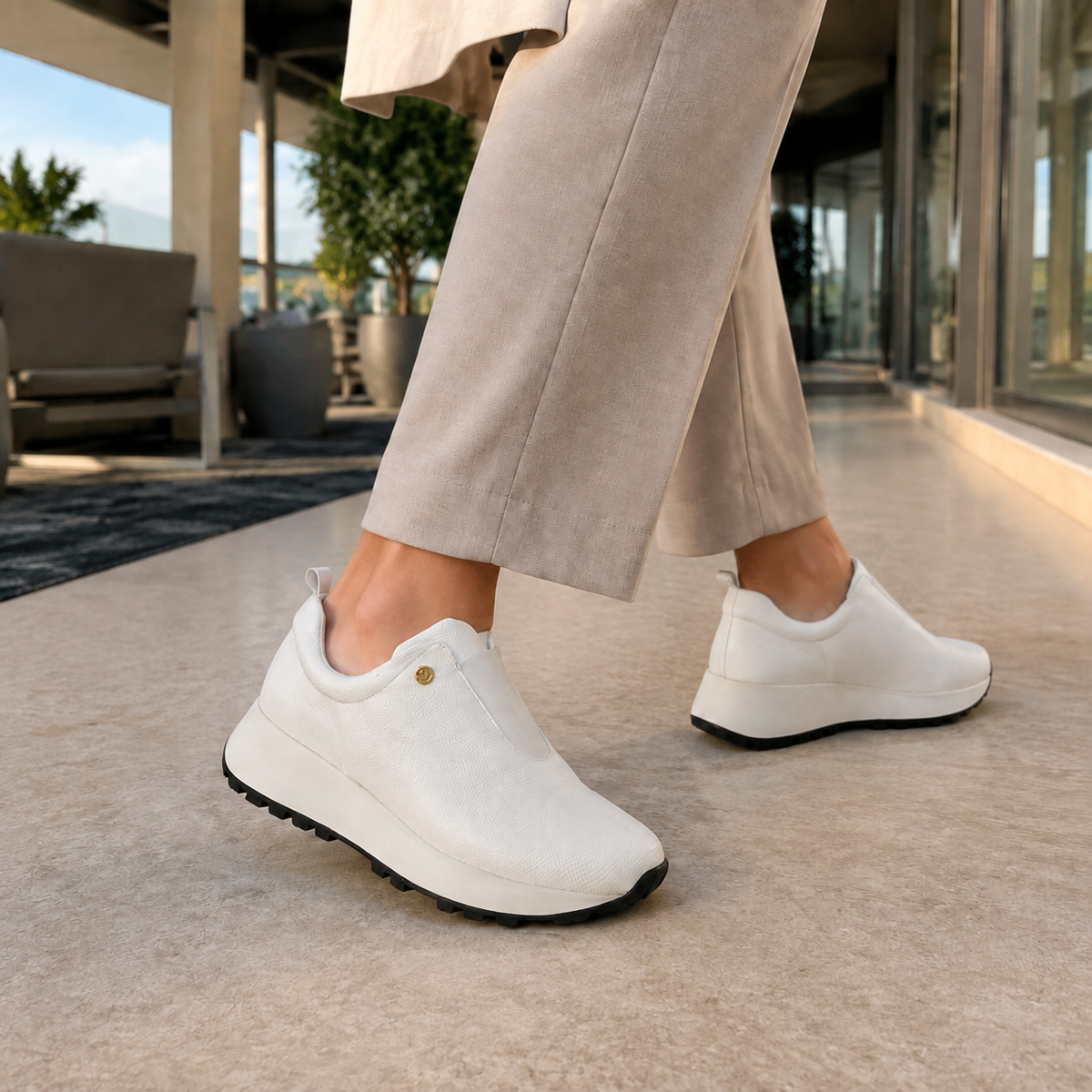 Deportivo RELAX 2 de cuero para mujer