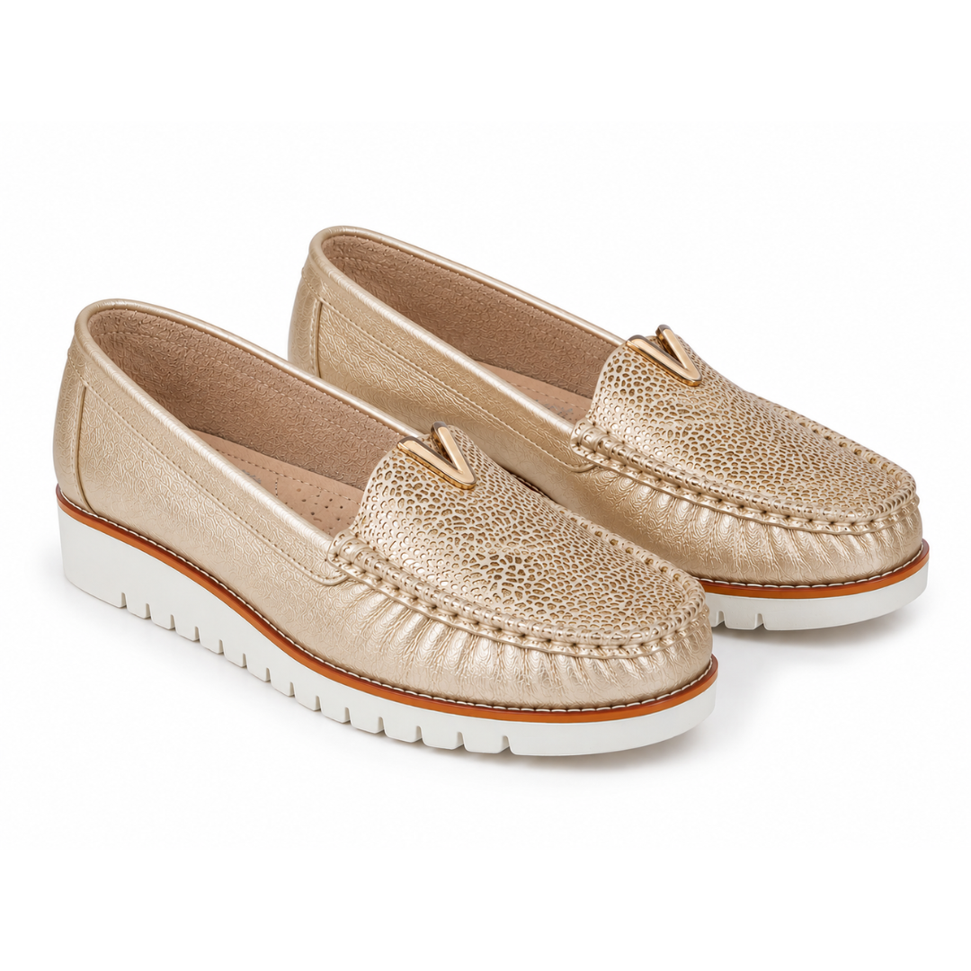 Mocasines 40-125 en Cuero para Mujer
