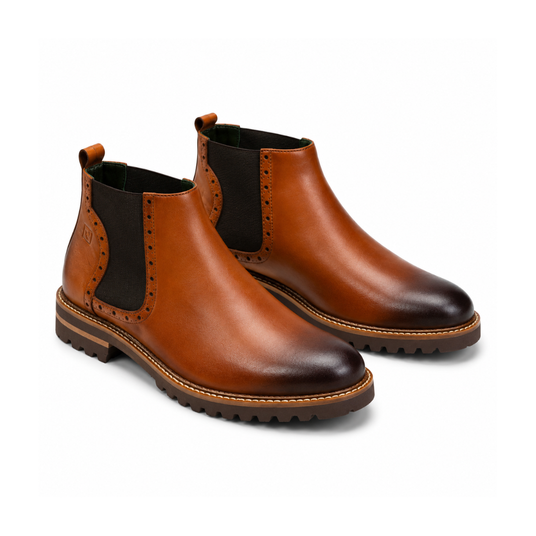 Botin 3044 En Cuero Hombre
