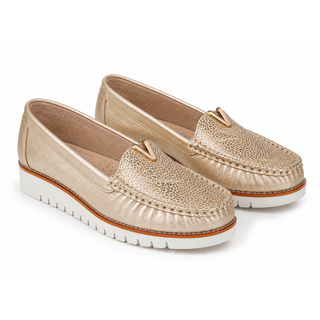 Mocasín 40-125 para mujer color Nude, vista angular
