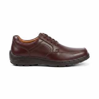 Confort 2863 de cuero para hombre en sangría, vista lateral sobre fondo blanco
