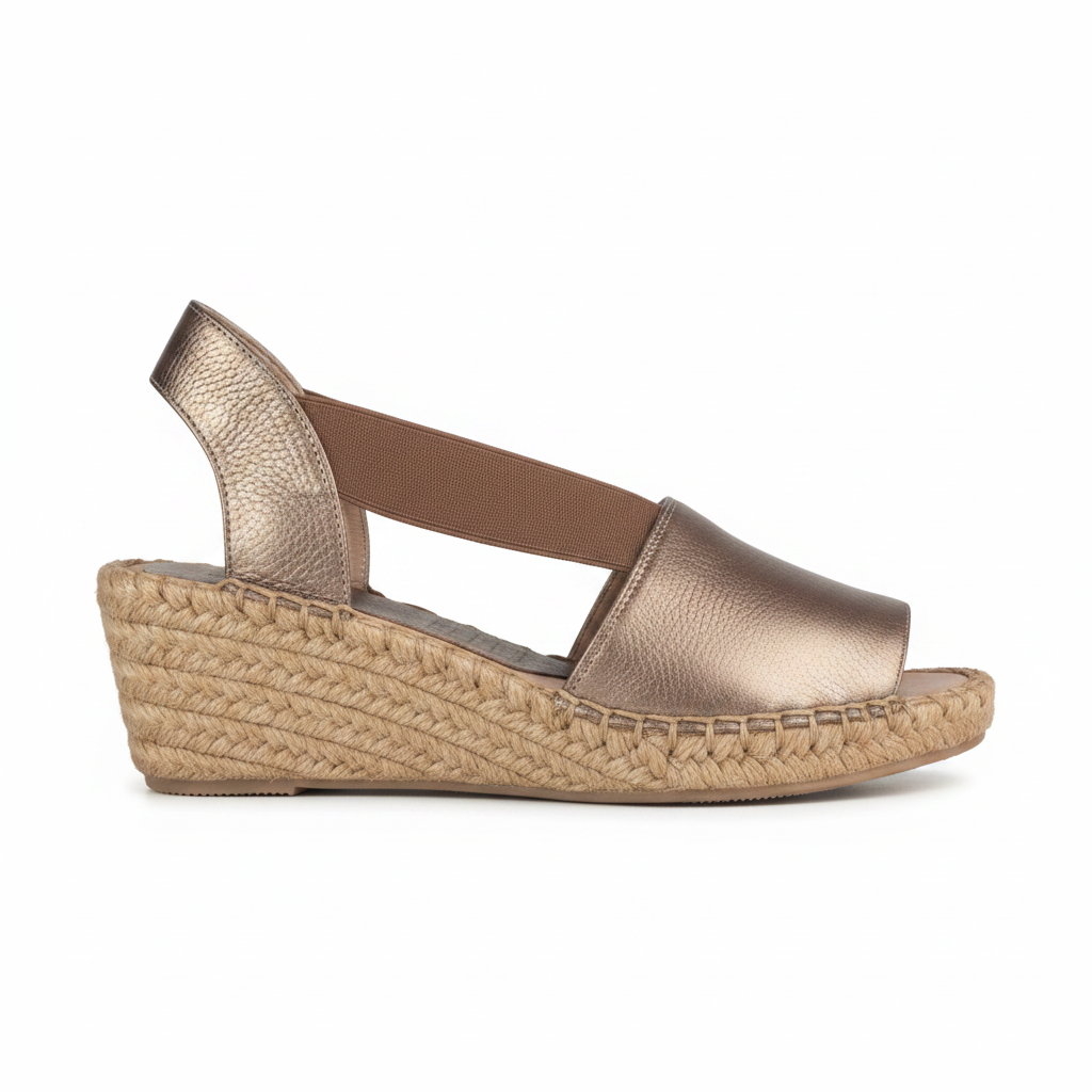 Sandalia 4336 bronce lateral fondo blanco
