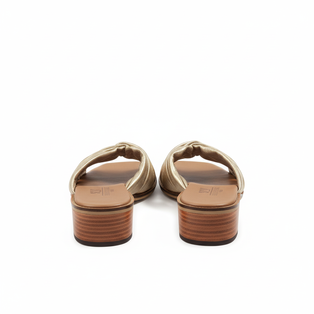 Sandalias 2088 doradas vista trasera