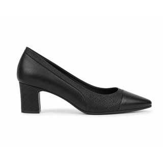 Tacón 10483 en cuero de dama Negro