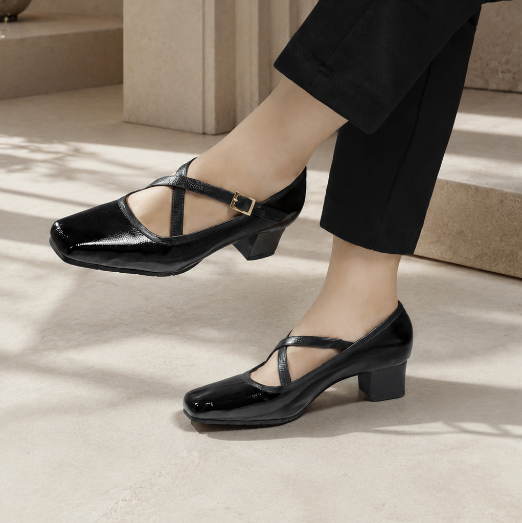 Zapatos de tacón 809 de cuero para mujer